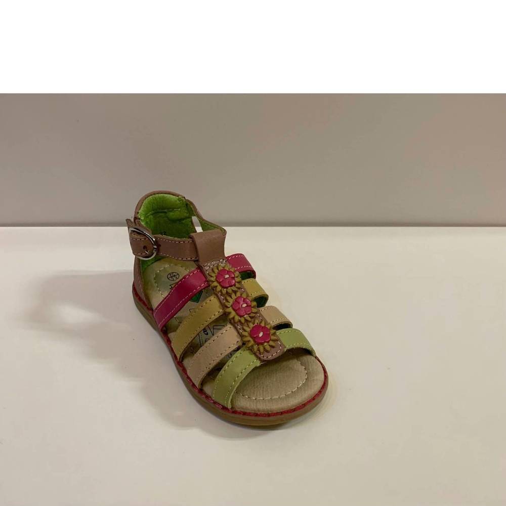 NEW BEEKO kid's zara sandals in tan